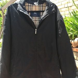 Navy blue hooded jacket